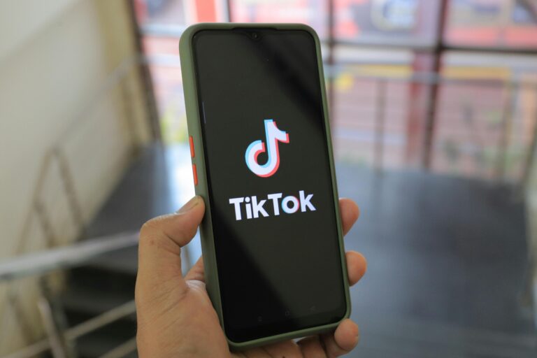 TikTok app logo displayed on smartphone screen