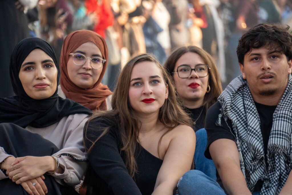 Young Lebanese people in Beirut showing the country's diverse Mediterranean appearance.