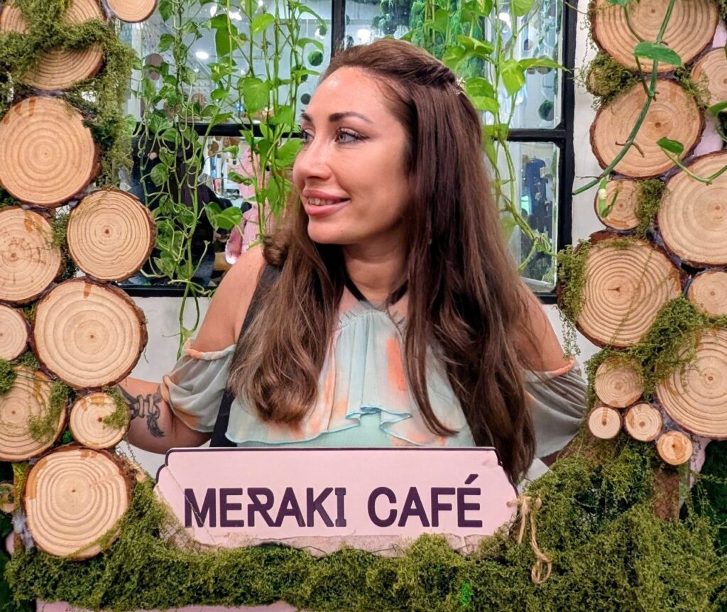 Anna at Meraki Café in Ho Chi Minh City, Vietnam