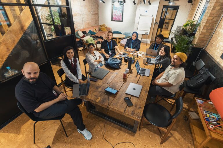 Remote workers sharing a coworking space in Casablanca
