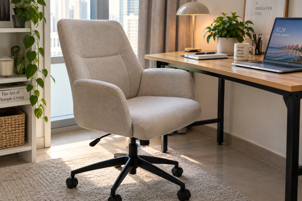 Comfortable adjustable office chair for working from home