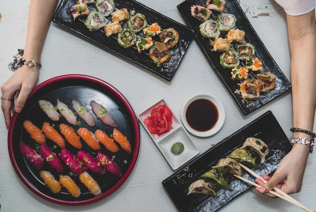 Toshi brunch at Grand Millennium Dubai with sushi and Asian dishes