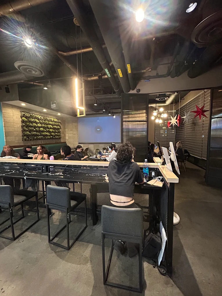 Cafe MoGoo in Koreatown Los Angeles with seating for remote work