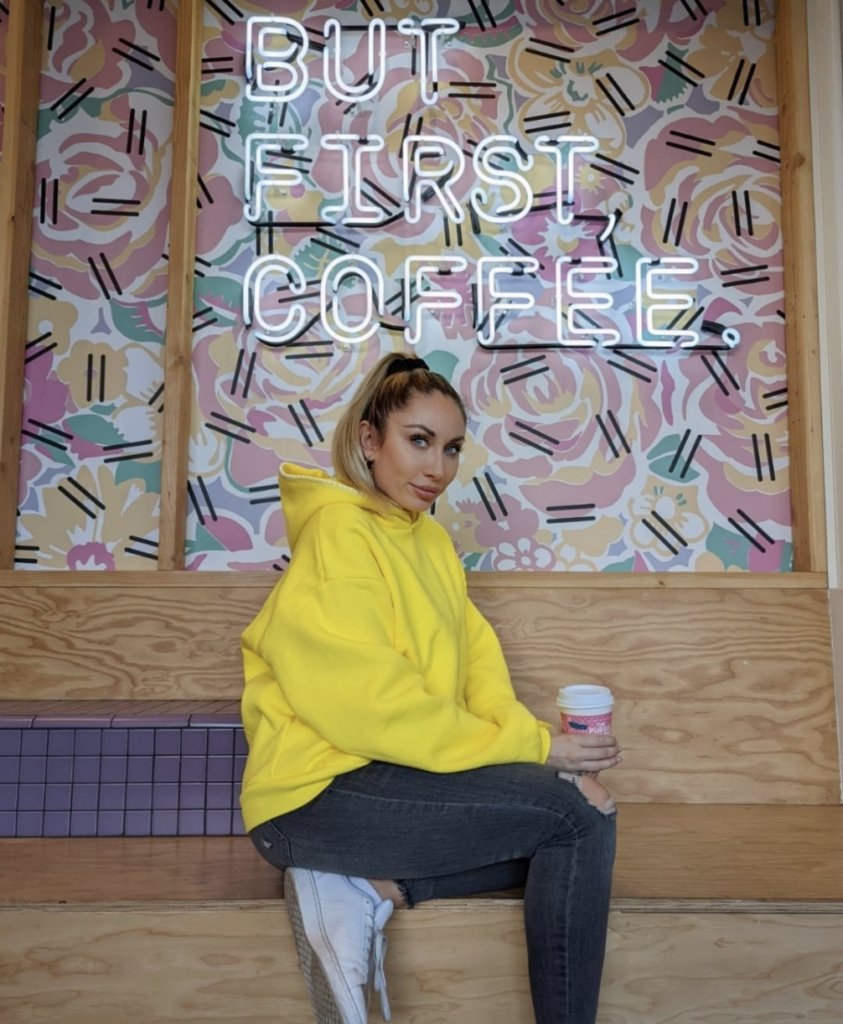 Working from a coffee shop during my time in Los Angeles