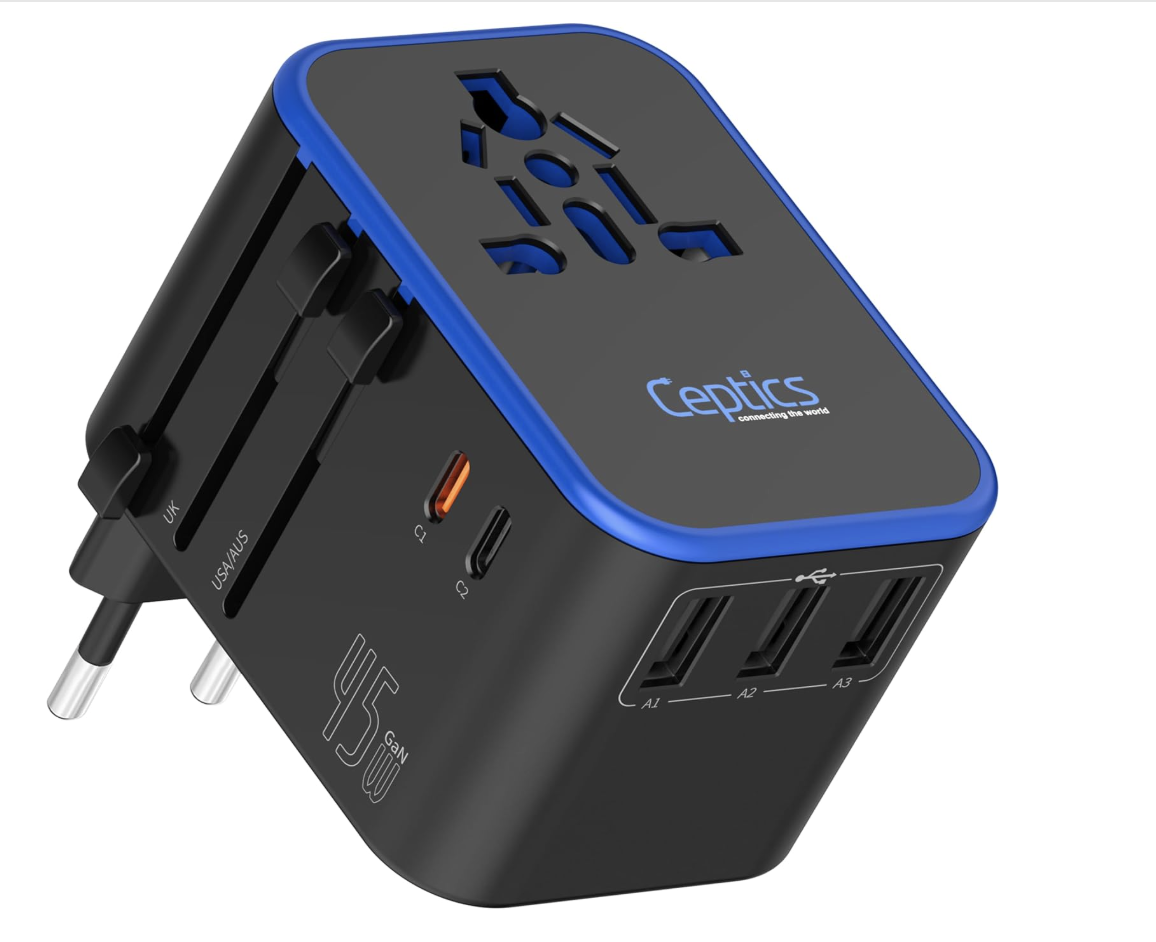 Universal Travel Adapter with Type G for Dubai