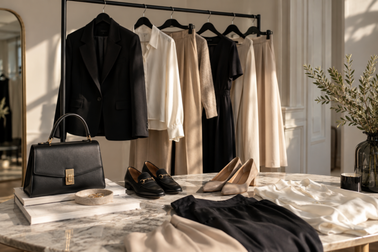 Professional job interview outfits for women with blazers, tailored trousers, blouses and office wear